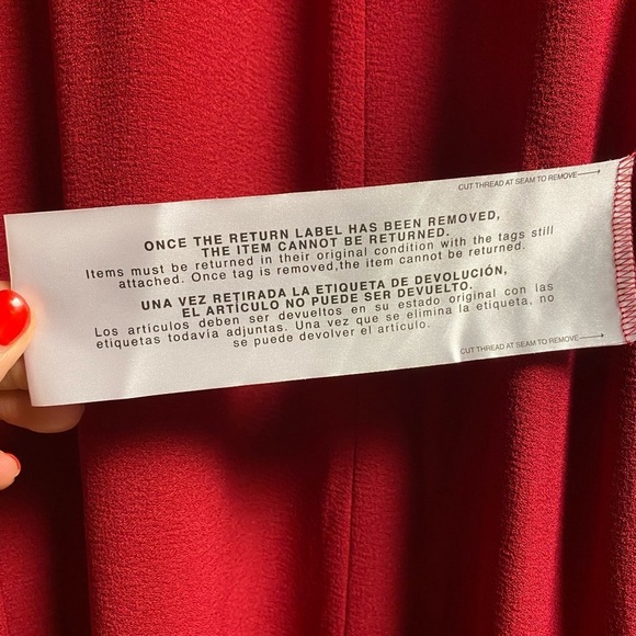 Dress The Population | Iris Side Slit Crepe Gown In Garnet Red Size S - Picture 12 of 12